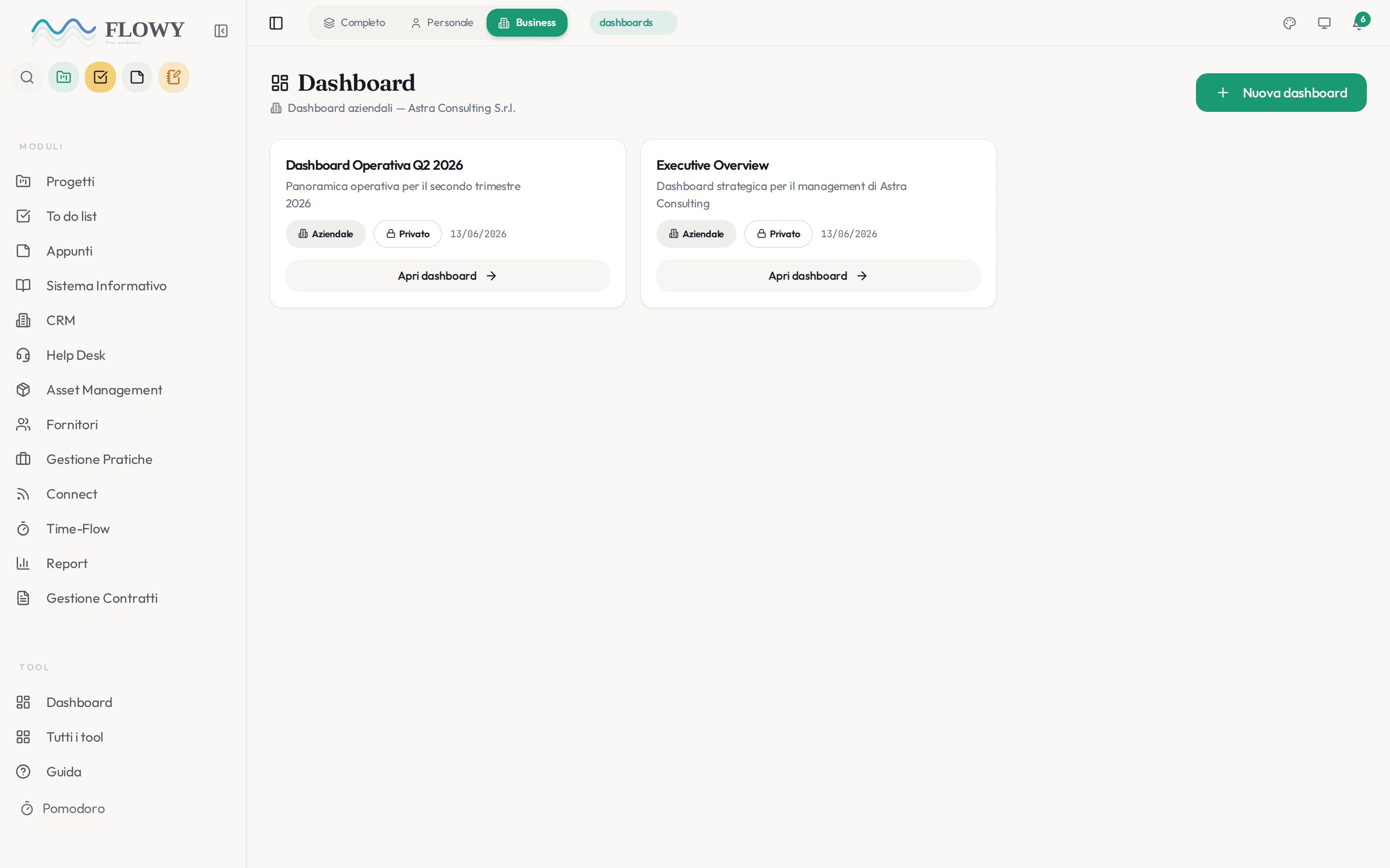 Custom dashboards